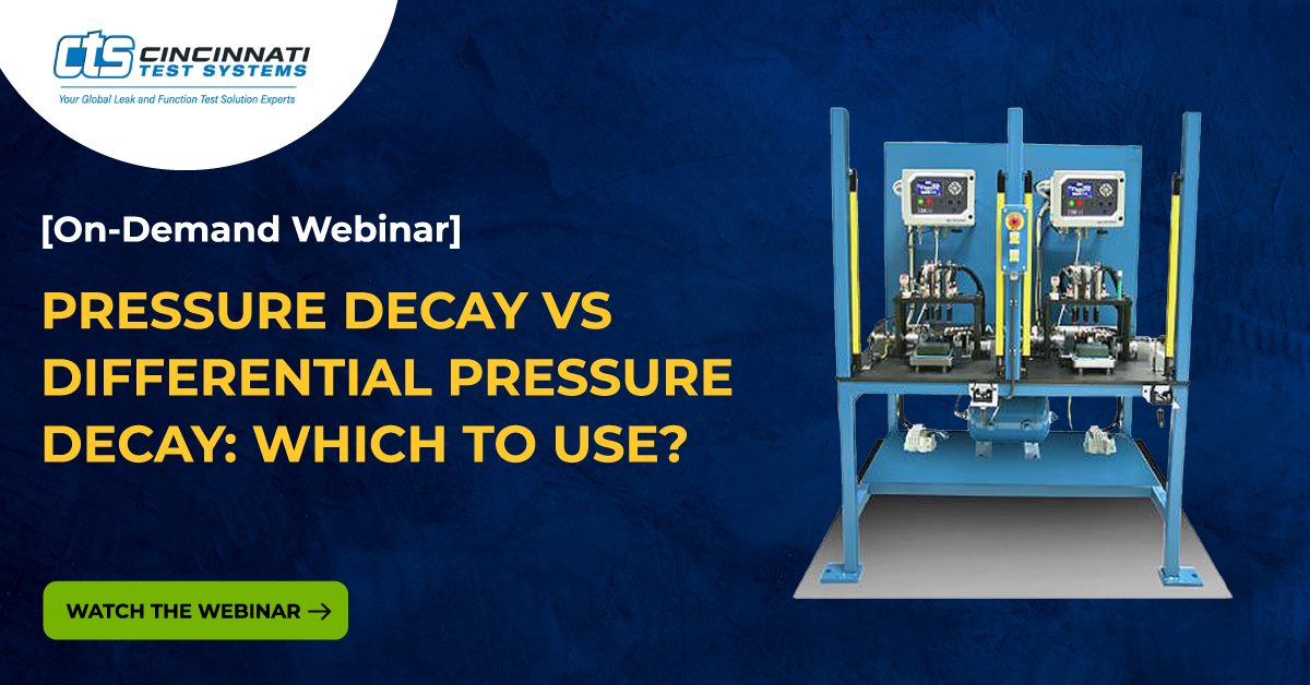 Pressure Decay Pressure Testing Technologies Leak Week 2024