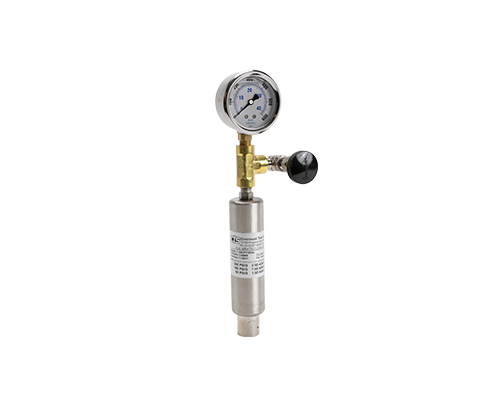 image of a CPV model leak standard with gauge on white background