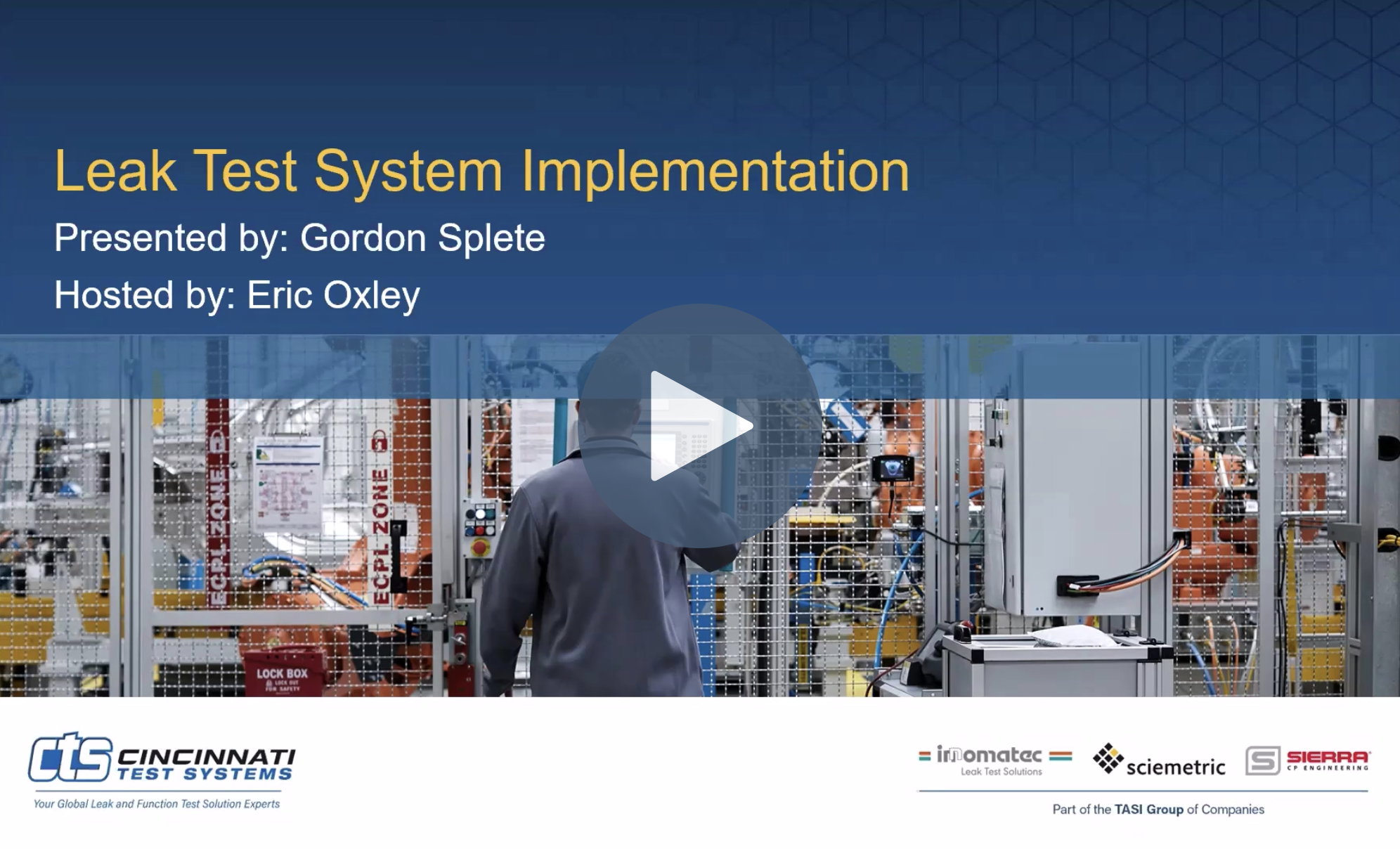 Leak Test System Implementation Webinar Image