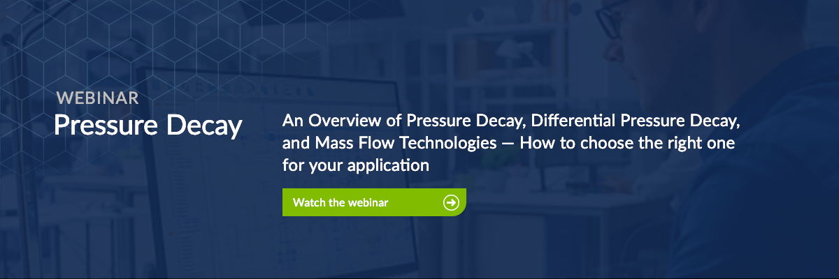 Pressure Decay Webinar graphic