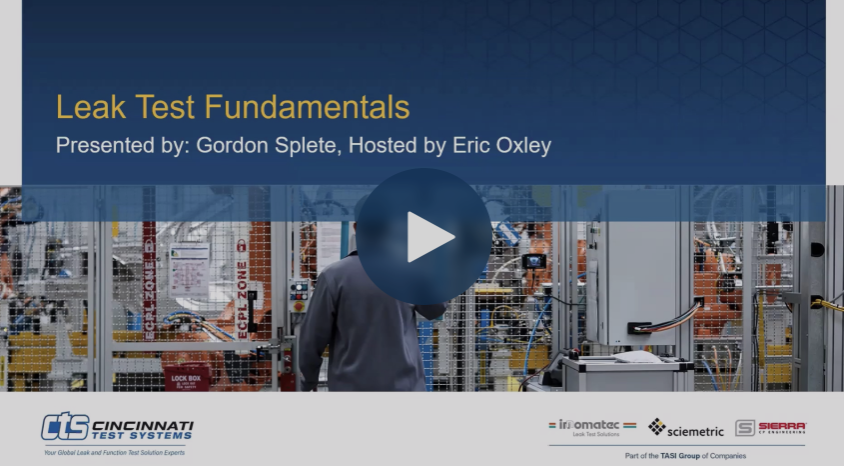 Fundamentals Leak Testing Webinar